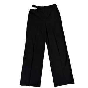 Song Of Style Black Cutout Trouser Pants Womens Size S High Waisted Wide Leg